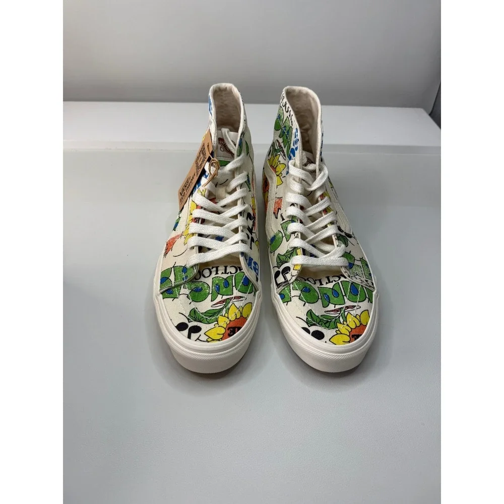 Vans Sk8-Hi Tapered Eco Positivity Graphic Hemp Sneakers Mens 10 NEW